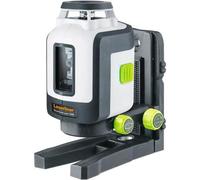 Laserliner SmartLine G360 Laser de Ligne 360° Vert avec Ligne Verticale, Laser à Lignes Croisées avec Mode Récepteur Manuel, ±0,3 mm/m, à Nivellement Automatique, Support Mural