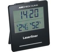 Laserliner Hygromètre Numérique AirCheck Clima | Mesure Humidité et Température, Recommandation de Ventilation, Mémoire Min/Max, Fonction Alarme et Minuterie