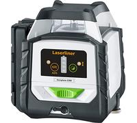 Laserliner Laser rotatif, Duraplane G360 RX, laser hybride vert à 360° pour les lignes horizontales et les inclinaisons, système anti-dérive et récepteur portatif
