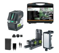 Laserliner MasterCross-Laser XPG Kit Laser À Croix Dans Un Coffret - 2 Lignes - Vert - 55 M - IP64