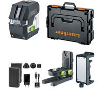 Laserliner MasterCross XPG Pro Laser À Lignes Croisées Dans L-Boxx - 4 Lignes - Vert - 55 M - IP64