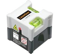 LaserLiner Mini LaserCube - Laser à lignes, niveau à bulle laser | Alignement horizontal et vertical, Visibilité jusqu'à 5 m, Pour murs et sols