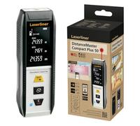 Laserliner Télémètre Laser DistanceMaster Compact Plus 50, Appareil de Mesure Numérique avec Une Portée de 50 m, Mesure de Longueur/Surface/Volume