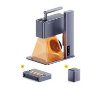 LaserPecker 2 Laser Graveur Machine de Gravure Laser 5W Portable App Control Découpeur Laser Machine a Graver Laser Engraver pour Bois Papier Verre, avec Rouleau Rotatif, Powerbank