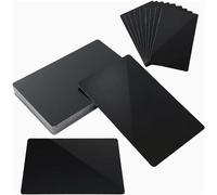 LaserPecker Lot de 100 pièces brutes de gravure en métal multi-usages en tôle d'aluminium pour LP2/LP3/LP4 et autres machines de gravure laser, cartes de bricolage de 0,1 mm d'épaisseur noir