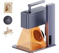 LaserPecker LP2 Graveur Laser 5W Mini Machine de d'Artisanat Portable de Laser à Diode Bleue 450nm Machine avec Housse de Protection pour Papier Bois Cuir Acrylique Pierre Métal Verre Foncé - Basique