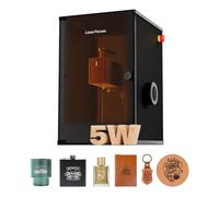 LaserPecker LP2 Graveur Laser 5W Mini Machine de d'Artisanat Portable de Laser à Diode Bleue 450nm Machine avec Housse de Sécurité Classe1 pour Papier Bois Cuir Pierre Métal Verre Foncé - Basique