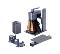 LaserPecker LP2 Plus Graveur Laser Diode 10W, Mini Machine de Gravure Rapide 4000mm/s Résolution 4K/2K/1K Précisé Portable pour Bois,Papier,Cuir,Acrylique - De Luxe avec Batterie Portable