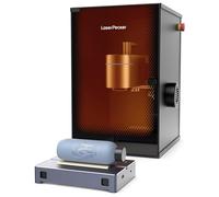 LaserPecker LP4 Graveur Laser de Sécurité Classe 1, Machine de Gravure 2W IR 1064nm + 10W Bleu 450nm Diode, Marquage Laser Professionnelle pour Bois Métal Cuir, Ateliers Entreprises - Rotatif