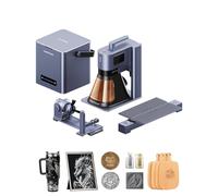 LaserPecker LP5 20W Machine de Gravure Laser à Fibre & Diode, Découpeur et Graveur Laser pour Presque tous Les Matériaux avec Purificateur d'air, Extension Rotative & Coulissante (Ultimate)