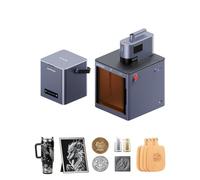 LaserPecker LP5 Graveur Laser 20W Fibre Infrarouge 1064nm + 20W 450nm Laser Bleu Diode Gravure Découpe Rapide 10000mm/s Classe 1 Sécurité pour DIY Bois Cuir Métal Entréprise - avec Purificateur d'Air