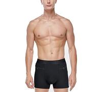 LaseVe 4 Packs Secret Caché Fermeture Éclair Pochette Culotte Voyage Boxer Poche de Soutien Confortable Respirant sous-vêtements pour Hommes (Color : Black-4 Packs, Size : S)
