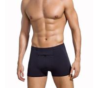 LaseVe Hommes avec Fermetures À Glissière Double Pochette sous-vêtements Poche Secrète Cachée A L'épreuve des Pickpockets Culotte 3/6 Paquets Coton Boxer (Color : 3-Packs, Size : XL)