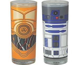 Lasgo Star Wars Lot 2 Verres R2D2 et C3P0 Multicolore