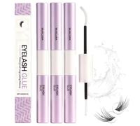 Lash Bond Et Seal Adhésif D'extension De Cils 2 En 1, Colle Durable Et Imperméable, Colle Extension Cils Pour Extensions De Cils Individuelles, Forte Tenue, Waterproof, Collé Faux Cils, 5 g+5 g (3PC)