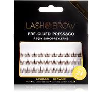 Lash Brow Press&Go Self-Adhesive Eyelashes grappes de faux-cils auto-adhésifs Classy Night Brownie 1 pcs