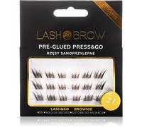 Lash Brow Press&Go Self-Adhesive Eyelashes grappes de faux-cils auto-adhésifs Lashy Brownie 1 pcs