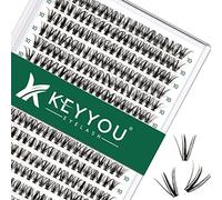 Lash Clusters 300Pcs Individual Lashes 30D 0.07D Curl 10mm Lash Extensions Clusters Lashes Soft&Natural False Eyelashes Individual DIY Eyelash Extension at Home(30D-0.07D,10mm)