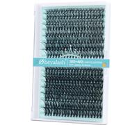 Lash Clusters 30D+40D Cluster Eyelashes Individual 320PCS D Curl Cluster Lashes 9-16mix DIY Eyelash Individuals Wispy Cluster Lashes Individual Cluster Eyelashes by Obeyalash (30D+40D D Curl 9-16mix)