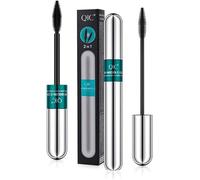 Lash Cosmetics Vibely Mascara, mascara à double extrémité en fibre de soie 4D, mascara Thrive 2 en 1 pour un effet d'allongement et d'épaississement naturel imperméable à l'eau (Tube vert)
