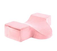 Lash Extension Pillow - Eyelash Bed Cushion for Salon Comfort | Memory Foam Core with Breathable Cover, Ergonomic Cervical Support Design, Side Storage Pockets for Beauty Lash Grafting