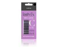 Lash FX Faux cils en C pour application individuelle et Express 20 x 9 mm