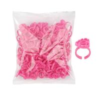 Lash Glue Rings - 1 Hundred Pieces Smart Glue Cups Holder, Makeup Supplie