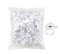 Lash Glue Rings - 1 Hundred Pieces Smart Glue Cups Holder, Makeup Supplie