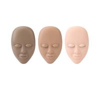 Lash Mannequin Head Rovible Eyelids Practice Model K maquillage de beauté Traine d'extension des cils, 3pcs