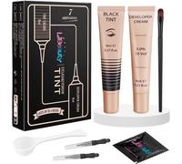 Lash Tint Blackkit De Teinture Pour Cilsla Teinture Noire Naturelle Pour Sourcils Dure Jusqu'à 4 Semainesfacile À Utiliser Pour Les Salons Et Les Débutants