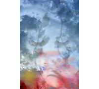 Lashes in the clouds 6x9 120 page blue black pink notebook