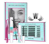 Lashes Kit d'extension de cils 144 pièces - 8-16 MIX - Kit d'extensions de cils bouclés C - Fixation et sceau et pince à épiler - Kit d'extension de cils (8-16mix)