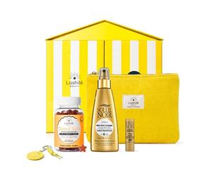 Lashilé Beauty - Coffret Bronzage Sublime | Le rituel complet pour bronzer plus vite, plus longtemps & sublimer sa peau | Good Sun + Huile Sèche SPF10 + Stick Lèvres SPF30 | Édition Limitée