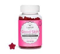 Lashilé Beauty - Complément Alimentaire - Anti-Âge Globale, Fermeté & Éclat de la peau Good Skin Vitamines - Acide Hyaluronique, Q10, Vitamines C & E - Made in France - Cure 1 Mois 60 Gummies