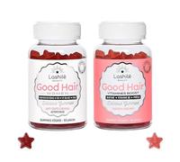 Lashilé Beauty - Complément Alimentaire - Anti-chute, croissance et fortification cheveux - Coffret Exclusive Good Hair et Good Hair women - Biotine, Fer, Zinc, MSM, B12 - Cure 1 Mois - 60 Gummies