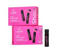Lashilé Beauty - Complément Alimentaire - Anti-rides et élasticité de la peau - Shots Acide Hyaluronique 150 mg - Acide hyaluronique, Zinc - Made in France - Programme 1 Mois