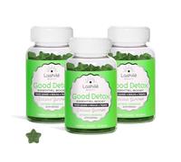 Lashilé Beauty - Complément Alimentaire - Détoxifie & Rééquilibre l’Organisme - Good Detox Vitamines -Made in France - Bouleau, Pensée Sauvage, Probiotiques - Cure 3 Mois 180 Gummies