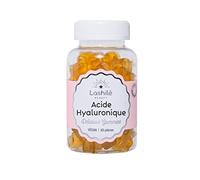 Lashilé Beauty - Complément Alimentaire - Favoriser l'éclat et l'élasticité de la peau - Mono Ingredient - Acide Hyaluronique - Made in France - Cure 1 Mois 60 Gummies