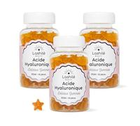 Lashilé Beauty - Complément Alimentaire - Favoriser l'éclat et l'élasticité de la peau - Mono Ingredient - Acide Hyaluronique - Made in France - Cure 3 Mois 180 Gummies