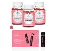 Lashilé Beauty - Complément Alimentaire - Formule 3 en 1 - Anti-chute, croissance et fortification des cheveux - Shots cheveux + Good Hair - Programme shot 14 Jours + Cure 3 mois Gummies