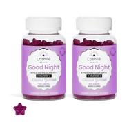 Lashilé Beauty - Complément Alimentaire Sommeil Adulte - Endormissement rapide & Sommeil Réparateur - Good Night - Mélatonine 19mg L-Théanine Vit B6 - Made in France - Cure 2 Mois 120 Gummies