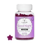 Lashilé Beauty - Complément Alimentaire Sommeil Adulte - Favorise l'Endormissement et la Qualité du Sommeil - Good Night - Mélatonine 1,9mg, Valériane - Made in France - Cure 1 Mois 60 Gummies