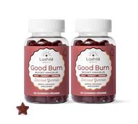 Lashilé Beauty Good Burn - Gummies Minceur Combustion des Graisses - Cola, Pissenlit, Moringa, Vitamine C, Zinc - Vegan Sans Sucres - 2 Mois - 120 Gummies