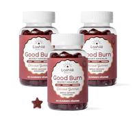 Lashilé Beauty Good Burn - Gummies Minceur Combustion des Graisses - Cola, Pissenlit, Moringa, Vitamine C, Zinc - Vegan Sans Sucres - 3 Mois - 180 Gummies