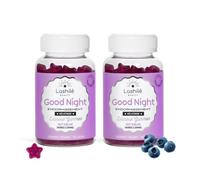 Lashilé Beauty - Good Night - Sommeil Réparateur & Endormissement rapide - Mélatonine 1,9mg, Valériane, Passiflore, Vit. B6 - Complément Alimentaire Végan - Made in France - Cure 2 Mois (120 Gummies)