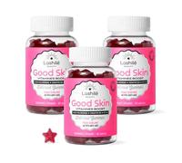 Lashilé Beauty Good Skin AntiRides Fermeté & Hydratation +41% Éclat | Complément alimentaire peau - Gummies acide hyaluronique, coenzyme Q10, vitamines C et E - L'anti-âge gourmand - 180 gummies