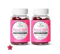 Lashilé Beauty Good Skin AntiRides Fermeté & Hydratation +41% Éclat | Complément alimentaire peau - Gummies acide hyaluronique, coenzyme Q10, vitamines C et E - L'anti-âge gourmand - 120 gummies