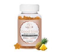 Lashilé Beauty - Good Slim - Brûle-Graisse Puissant & Silhouette - Aide à la Perte de Poids - Complément Alimentaire - Made in France - L-Carnitine, Maté, Vitamines C & B6 - Cure 2 Mois (120 Gummies)