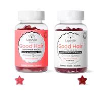 Lashilé Beauty - Gummies cheveux - Anti-chute croissance et fortification cheveux - Pack exclusive Good Hair et Good Hair women - Complément alimentaire - Biotine Fer Zinc - Cure 1 Mois - 120 Gummies