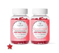 Lashilé Beauty - Gummies Cheveux Femme Enceinte - Pousse Croissance & Fortification capillaire - Complément Alimentaire Cheveux - Good Hair Femme Enceinte - Biotine Zinc B6 - Cure 2 Mois 120 Gummies